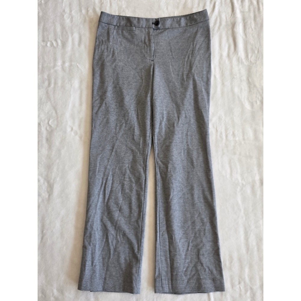 Talbots Petite Black and‎ White Houndstooth Wide Leg Dress Pants Women's Size 8P